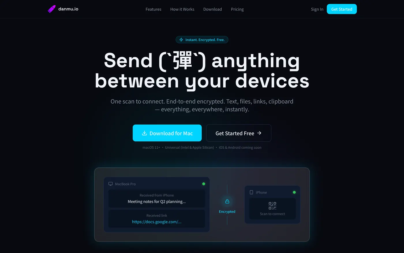danmu.io product preview